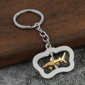 Four Ocean Motif Metal Keychains with Silver Tone Frames view 7