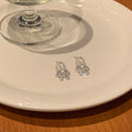 Silver Tone Crystal Bow and White Pearl Drop Stud Earrings view 3