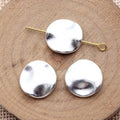 Smooth Wavy Round Small Hole Bead for Jewelry Making view 2