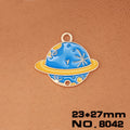 Colorful Space Theme Enamel Charms in Six Astronaut and Rocket Designs view 10