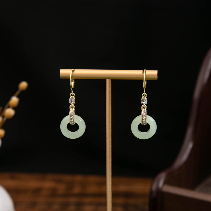 Sixty-Five Chinese Style Bead and Disc Long Earrings