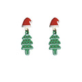 Christmas Theme Drop Earrings House Bear Snowflake Santa view 5