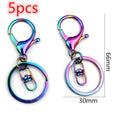 Rainbow Finish Lobster Clasps Key Rings and Earring Hooks view 8
