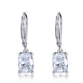 Rectangular Faceted Drop Earrings In Six Stone Colors view 6