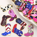 Enamel-Look And Printed Boot Alloy Charms in 12 Styles view 1