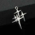Star Moon Lightning Bolt Charm Pendant Silver-Tone Gold-Tone view 6