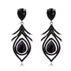Black Teardrop Openwork