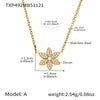 TXP492 Gold-Flower Necklace