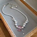 Pearl Heart Strawberry Bracelets Necklaces Tassel Earrings view 7
