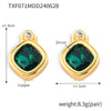 Dark Green Earrings