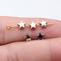 Five-Point Star Spacer Beads in 4 Finishes for Jewelry Making view 5