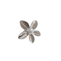 Metal Teardrop Open Ring Flower Pearl Ring 3 Styles view 5