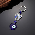 Silver Tone Animal and Evil Eye Split Ring Keychains view 8