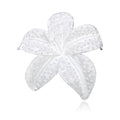 White Flower Enamel Metal Brooch Pin for Jackets and Lapels view 1