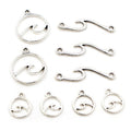 Abstract Wave and Spiral Charms in Three Shapes for Jewelry Making view 5
