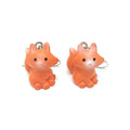 Miniature Resin Pig Cat Frog and Animal Hook Earrings in Twelve Designs view 4