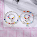 Silver Tone Colorful Bead Heart and Smiley Bracelets and Rings view 3