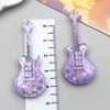 Clear Purple Guitar