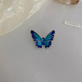 Blue Enamel Butterfly Brooch In Small Or Large Size view 7