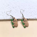 Panda Koala Penguin Turtle Enamel Animal Dangle Earrings 5 Styles view 4