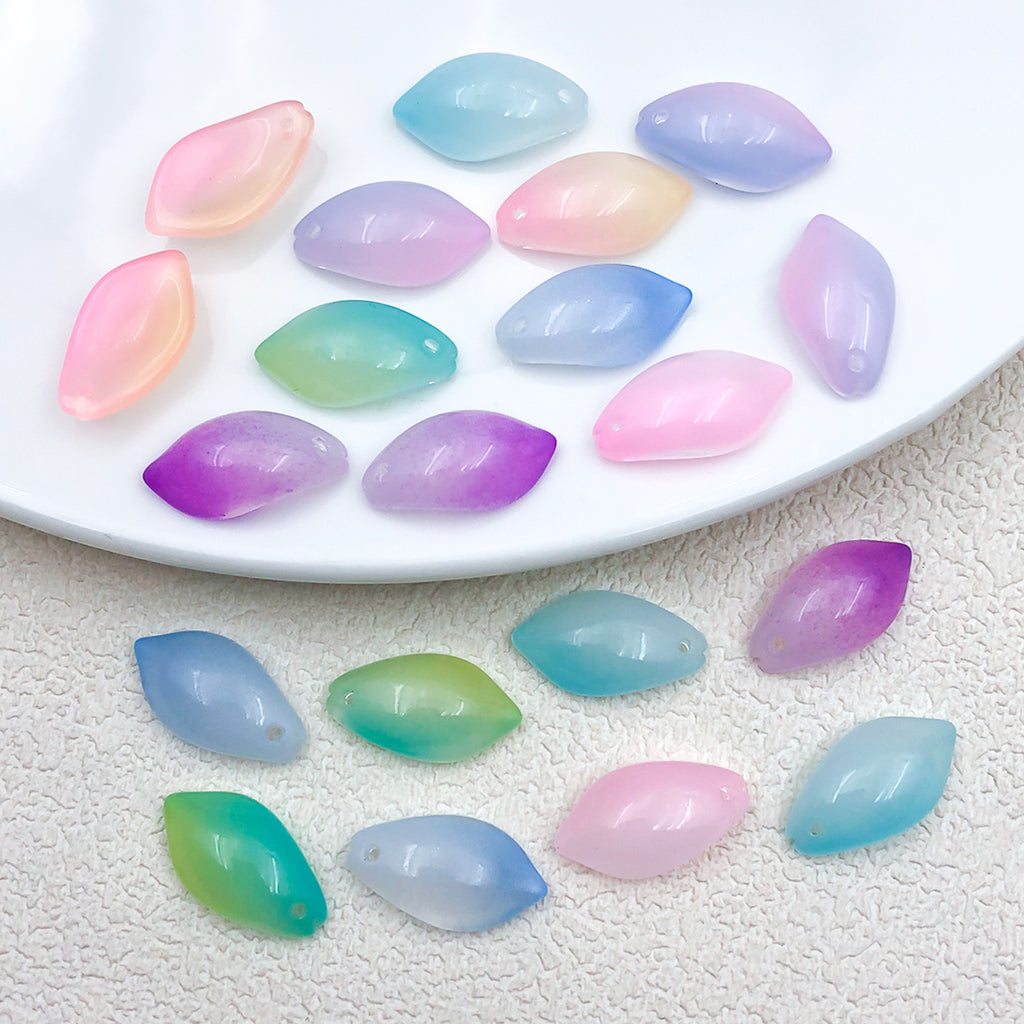 Acrylic Lotus Leaf Lotus Flower Charm Pendants for Hair Stick Headpiece Jewelry Making