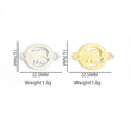 Rhinestone Elephant Connector Charms in Gold and Silver Tones view 2