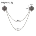 Flower Tassel Metal Brooch Pin for Jackets and Lapels view 2