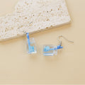 Four Colorful Fruit Drink Cup Novelty Long Hook Earrings view 9