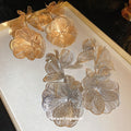 Layered Metal Petal Cluster Drop Earrings Fashion Jewelry view 2