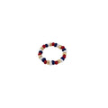 Red Apple Bead Necklace With Seed Bead Ring Pieces view 5