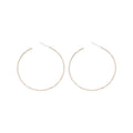 Gold and Silver Tone Large Hoop Earrings Statement Fashion Jewelry view 5