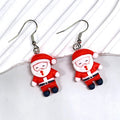 Resin Christmas Character Fishhook Earrings 5 Motifs view 4