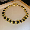 Black Stone Necklace