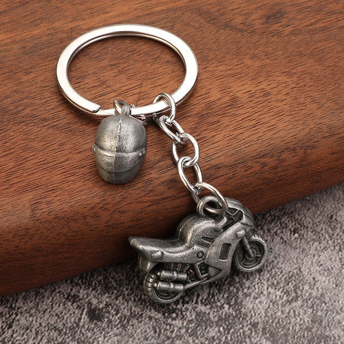 Alloy Motorcycle Model Keychain Bag Charm Car Key Accessory