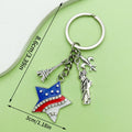 Heart Charm Keychains Featuring Blue Chain Across 22 Pictured Variations view 3