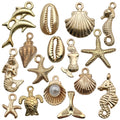 Gold-Tone Starfish and Seashell Shell Charms with 30 Listed Options view 8