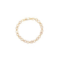 Gold Pave Crystal Oval Hoop Earrings Huggie Pair Style view 5