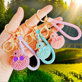 Pearl Duck Keychains in Five Colors with Four Braided Loop Options view 3