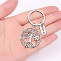 Silver Tree of Life Filigree Keychain Thank You Tag view 3
