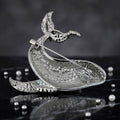 Jeweled Whale Brooch in Blue Pink and Green Jacket and Scarf Accessory view 3