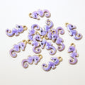 Tiny Colorful Enamel Seahorse Charms in Ten Options view 7
