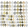 Gold-Tone Seashell Metal Charms with 100 Listed Options view 1