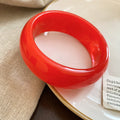 Round Resin Marbled Bangle Bracelets Multi Color 7 Styles view 9