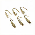 Teardrop Paddle Earring Hook Findings in Six Styles view 4