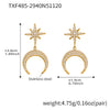 TXF485 Gold Earrings