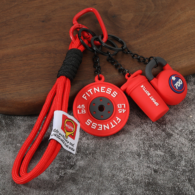 Mini Fitness Weight Plate Keychain for Bag Car or Keys