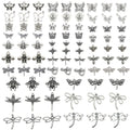 Metallic Butterfly and Bee Metal Charms with 29 Listed Options view 5