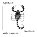 Silver Rhinestone Scorpion Brooch Pink Or Black Crystal Pin view 7