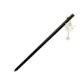 Black Wood Floral Dangle Finished Hair Sticks in Five Styles view 5