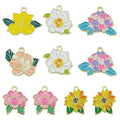 Pink Flower Metal Charms with 15 Listed Options for DIY Jewelry Making view 8